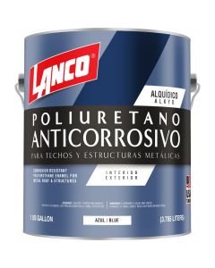 Pintura anticorrosiva de poliuretano azul 3.78 L (1 gal) Lanco