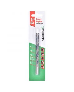 Broca acero rapido 8.3 mm (21/64") para metal y madera