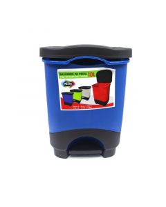 Basurero cuadrado plástico 10 l de pedal