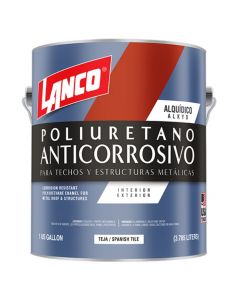Pintura anticorrosiva de poliuretano teja 3.78 L (1 gal) Lanco