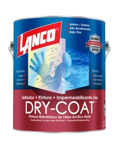 Pintura impermeabilizante látex Dry Coat accent mate 3.78 L (1gal) Lanco