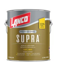 Pintura látex Supra accent mate 3.78 L (1 gal) Lanco