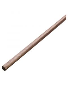 Tubo liso madera 1. 5mt nogal 1 1/4plg