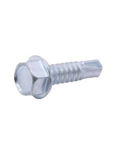 Tornillo para lámina 14x1" hexagonal punta broca rosca ordinaria paquete 100 unidades