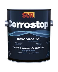 Pintura anticorrosiva industrial Corrostop café óxido 3.78 L (1 gal) SUR