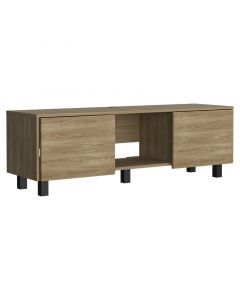 Mueble tv hasta 139.7 cm (55") lazio melamina fresno (41.2 x 126.3 x 35.5) cm