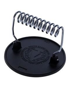 Prensa redonda para carnes de hierro fundido precurado negro