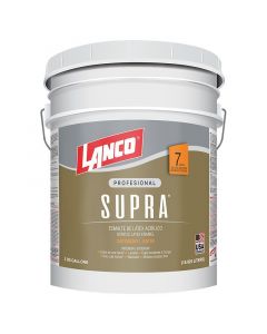 Pintura látex Supra pastel satín 18.93 L (5 gal) Lanco