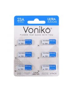 Paquete 6 baterías A23 Voniko