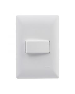 INTERRUPTOR SENCILLO 3 VÍAS 127V 16 A BLANCO ALPHA COMPLETO