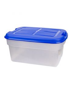 Caja organizadora transparente con tapa 56 l