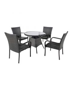 Set de comedor para exterior Bennington 5 piezas