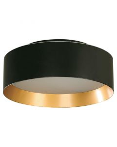 Plafón moderno negro y dorado LED luz variable 24258