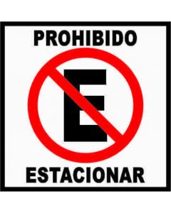 Rótulo Prohibido estacionar adhesivo
