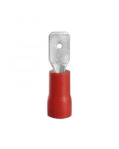 Terminal macho plano 4.76 mm (3/16") (0.64 - 1.29) mm (22 - 16 AWG) 10 unidades