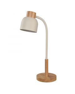 Lámpara de mesa moderna blanco 1 luz led atenuable 31572