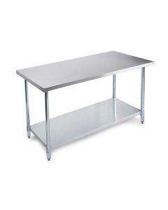 Mesa de acero inoxidable (120 x 60 x 90) cm