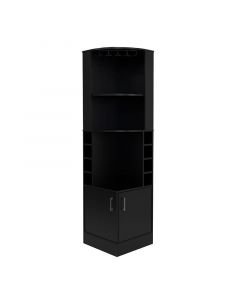 Mueble bar esquinero syrah melamina wengué (180.6 x 46.9 x 46.9) cm