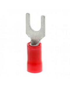 Terminal horquilla roja 3.97 mm (5/32") (0.64 - 1.29) mm (22 - 16 AWG) 10 unidades