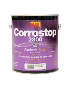 Pintura aceite Corrostop 2300 aluminio satinado 1/4 gal SUR
