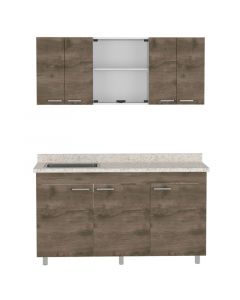 Mueble de cocina Sicilia bellota con fregadero