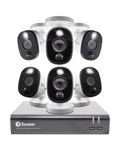 CCTV 8 CANALES Y 6 CÁMARAS 1080P FULL HD SWAN