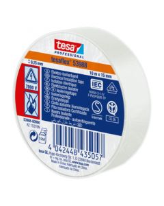 Cinta eléctrica Tesaflex 15.88 mm (5/8") 10 m blanco