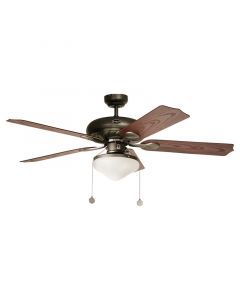 Ventilador de techo 132 cm (52") 5 aspas 2 luces gris Designers Lighting