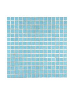 Mosaico pasta celeste de vidrio 32.7x32.7 cm / 1 pieza