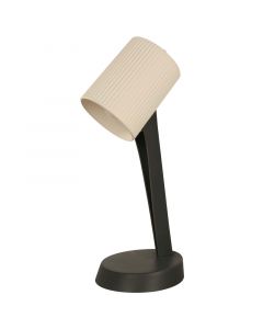 Lámpara de mesa moderna gris 1 luz e14 23961