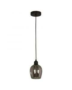 Lámpara colgante moderna negro 1 luz e27 21243