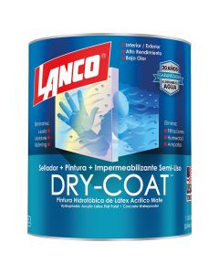 Pintura impermeabilizante Dry Coat blanco semi liso 946 mL (1/4 gal) Lanco