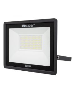 Reflector negro para exterior LED 100 W luz blanca Susan