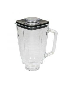 Vaso para licuadora cuadrado de vidrio incluye tapadera negra Oster