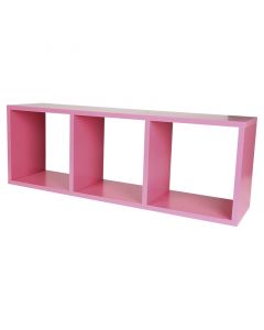 Repisa de cubos 80x28x20 cm color rosa