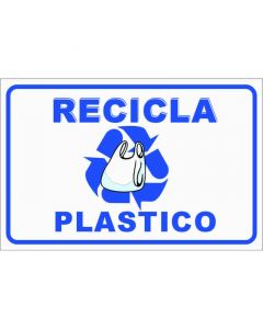 Rótulo Reciclaje plastico