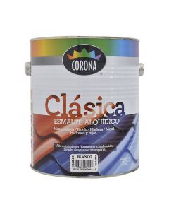 Pintura esmalte Clásica blanco 3.78 L (1 gal) Corona