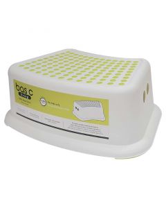 Banco infantil antideslizante plástico 1 peldaño 30 cm soporta hasta 60 kg