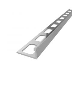 Perfil para piso  plata mate perfil lineal 2.44x12.5mm