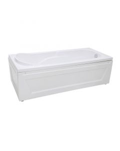 Bañera acrílica rectangular blanco con faldón 170x80x52 cm