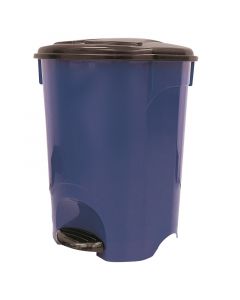 Basurero plástico variedad de colores con pedal 35 l