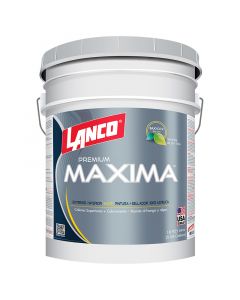 Pintura látex Maxima Premium blanco mate18.93 L (5 gal) Lanco
