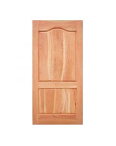 PUERTA DE CEDRO CON 2 TABLEROS CURVOS 95 X 207 CM