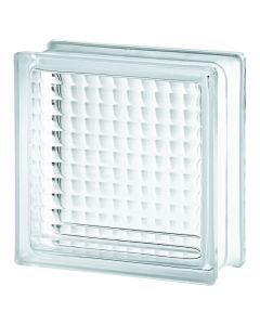 Vidrio block brillante Cross Small transparente (19 x 19 x 8) cm