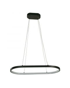 Lámpara de techo moderna negro 1 luz LED 24091