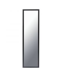 Espejo para baño 120 x 30 cm con marco negro