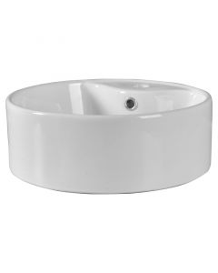 Lavamanos Salso redondo sobreponer blanco (15.5 x 41 x 41) cm