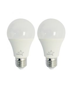 BOMBILLO LED E27  A60 15W LUZ CÁLIDA 2 UNIDAD