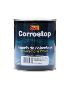 Anticorrosivo base aceite corrostop rojo mate 1/4 galón