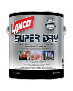 Pintura esmalte de poliuretano Super Dry blanco 3.78 L (1 gal) Lanco